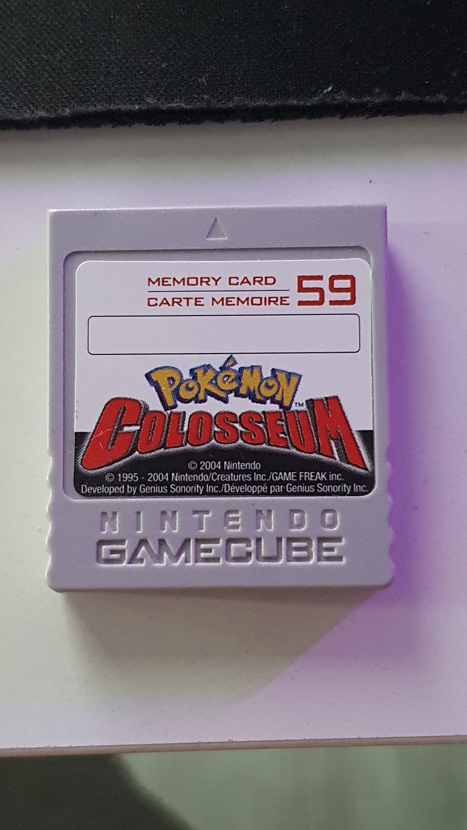 Pokemon colosseum memory card EU
