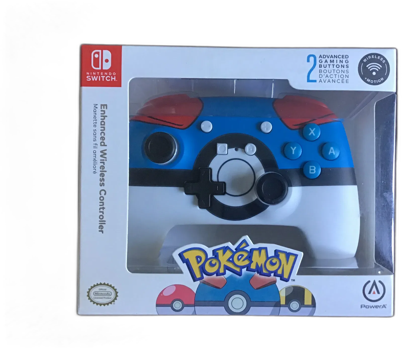 Power A Switch Pokemon Great Ball Enhanced Wireless Controller