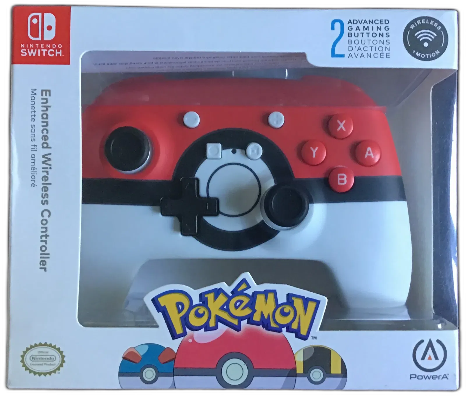 Power A Switch Pokemon Pokeball Enhanced Wireless Controller