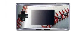 Nintendo Game Boy Micro Baseball Themed Faceplate