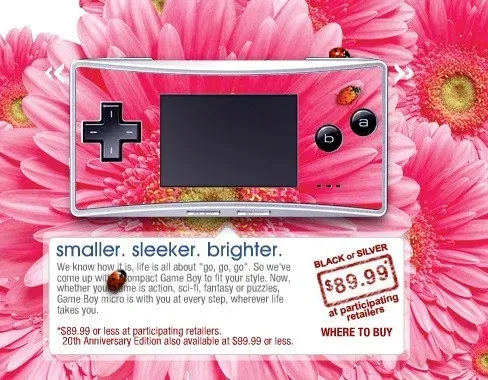 Nintendo Game Boy Micro Ladybug Faceplate