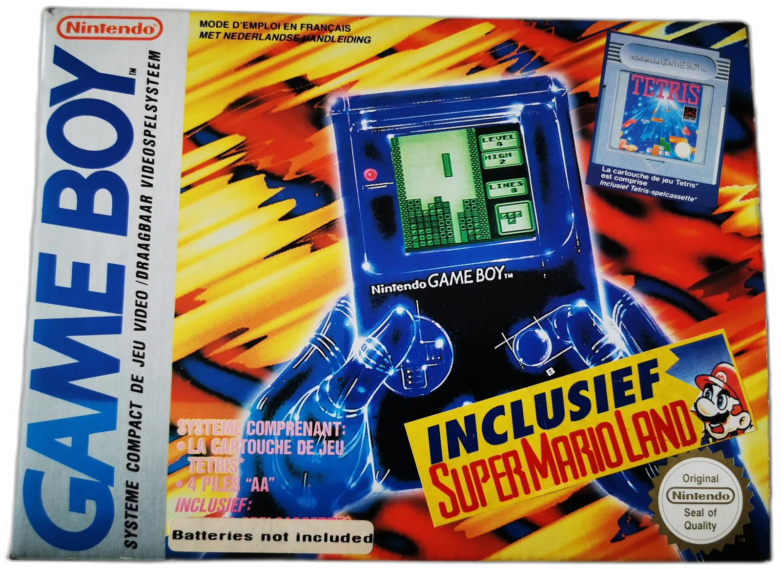 Nintendo Game Boy Pack Tetris Fire + Super Mario Land Bundle