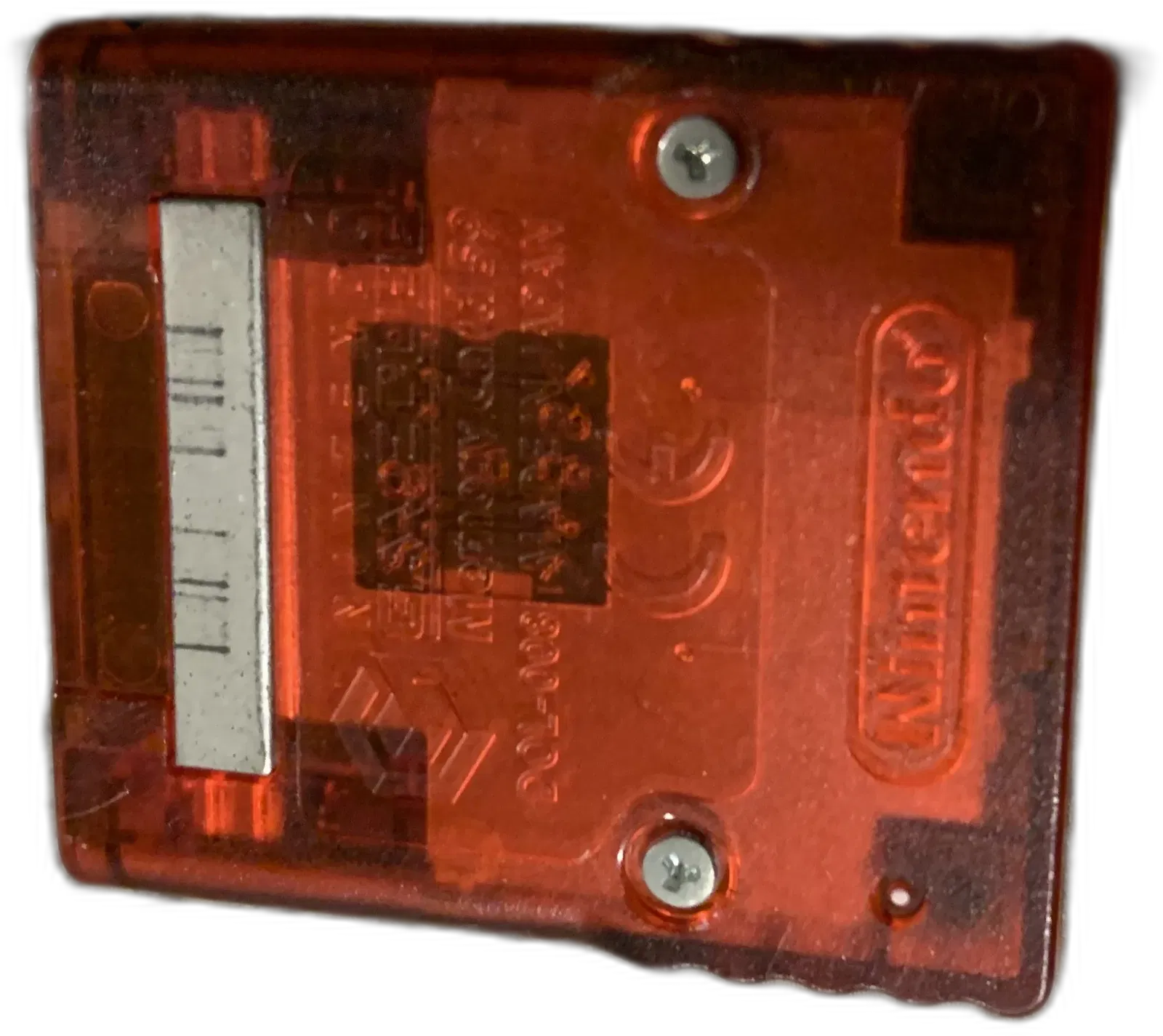 Clear Red / Black Memory Card