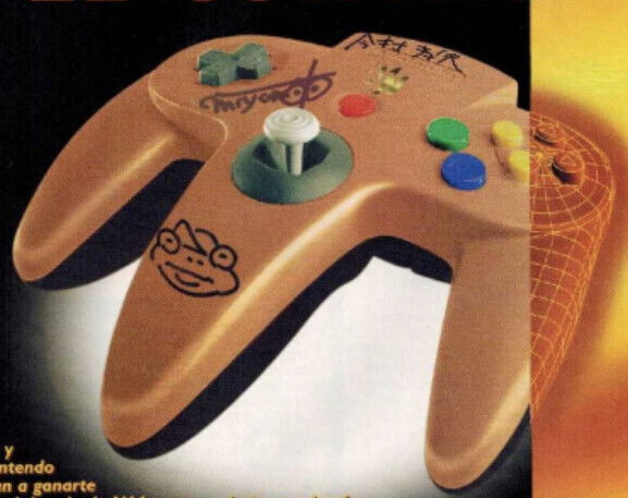 Club Nintendo Golden N Signed Controller