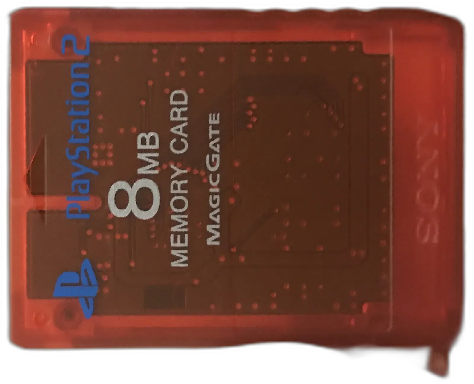 Sony PlayStation 2 Clear / Red Memory Card [EU]