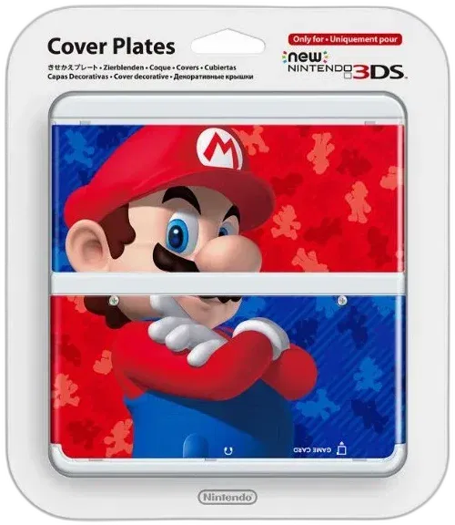 Nintendo New 3DS Mario Red and Blue Faceplate