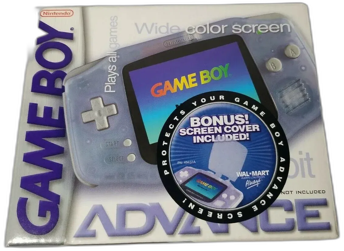 Nintendo Game Boy Advance Glacier Screen Protector Walmart Bundle