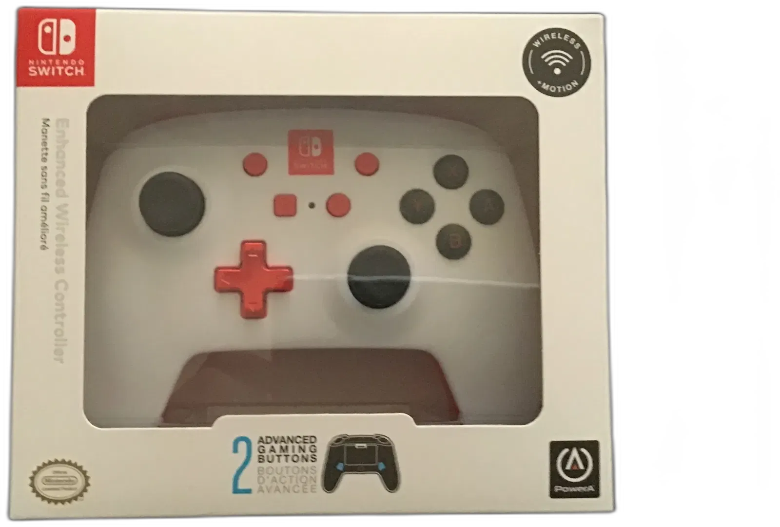 Power A Switch White Enhanced Wireless Controller