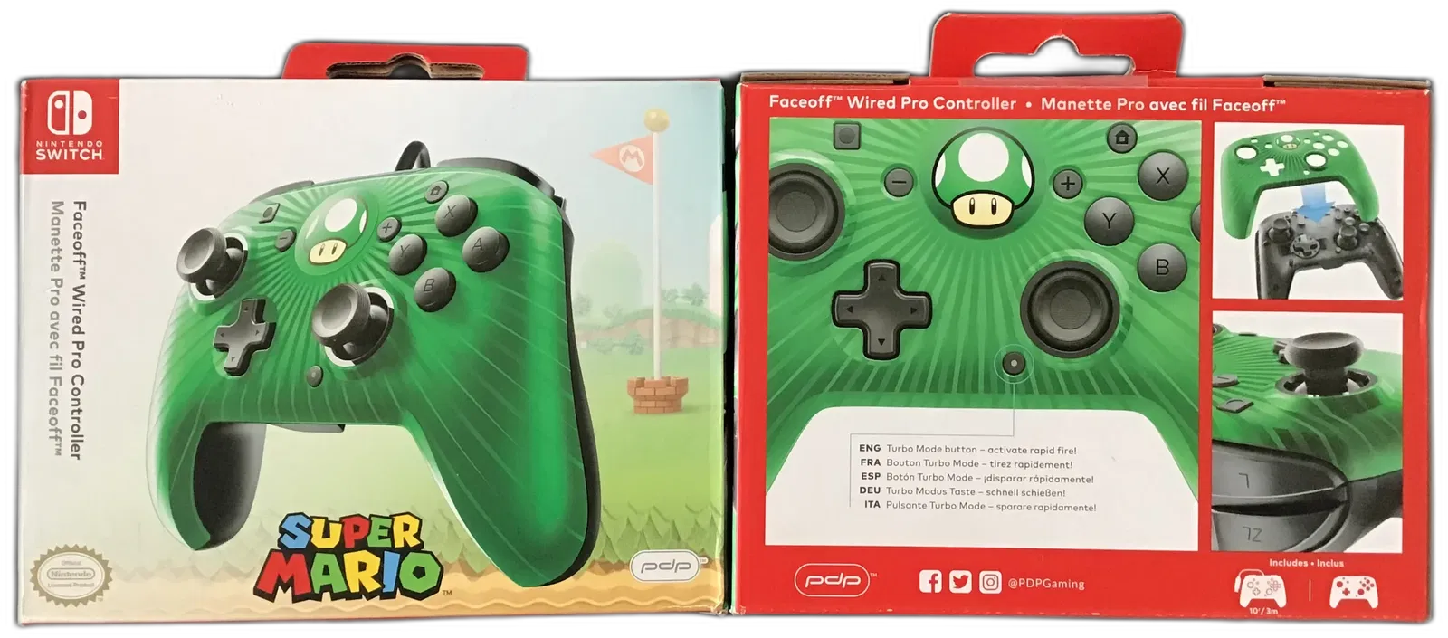 PDP Switch 1-UP Green Wired Controller