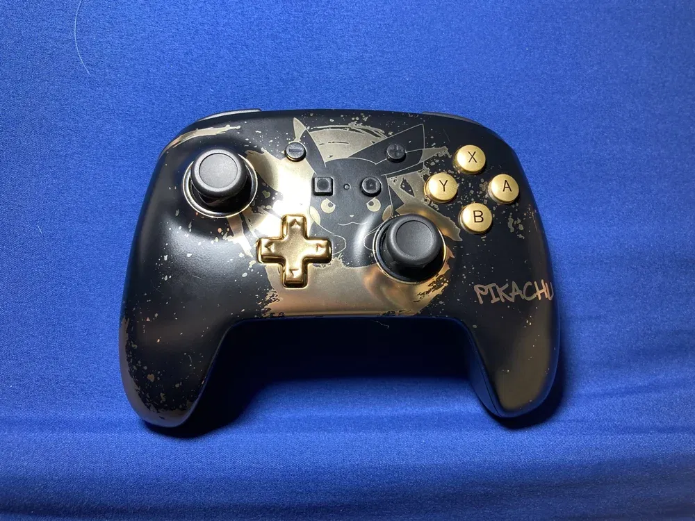 Power A Switch Golden Pikachu Controller