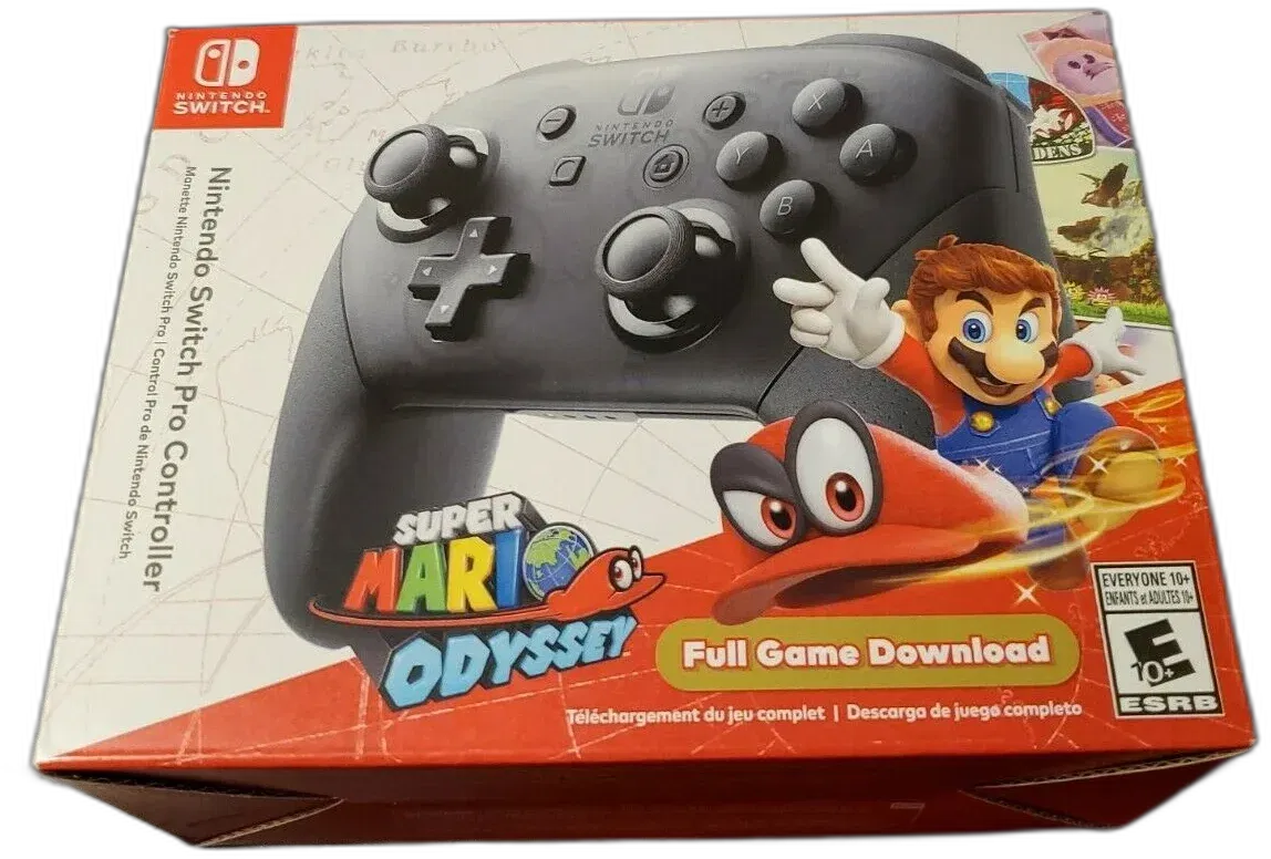 Pro Controller + Super Mario Odyssey Bundle