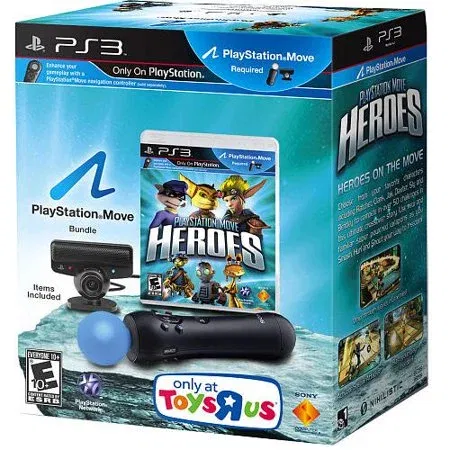Sony PlayStation 3 Move + Heroes + Eye Camera + Motion Bundle
