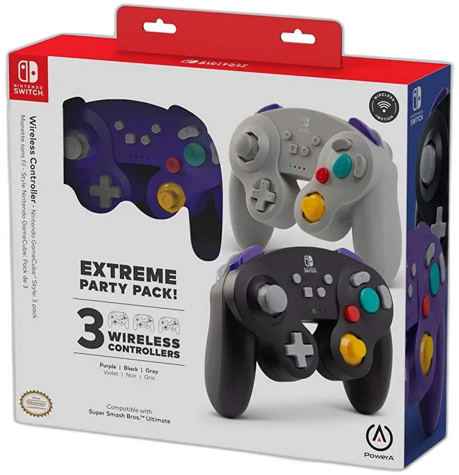 Power A Switch 3 Pak Wireless Controllers