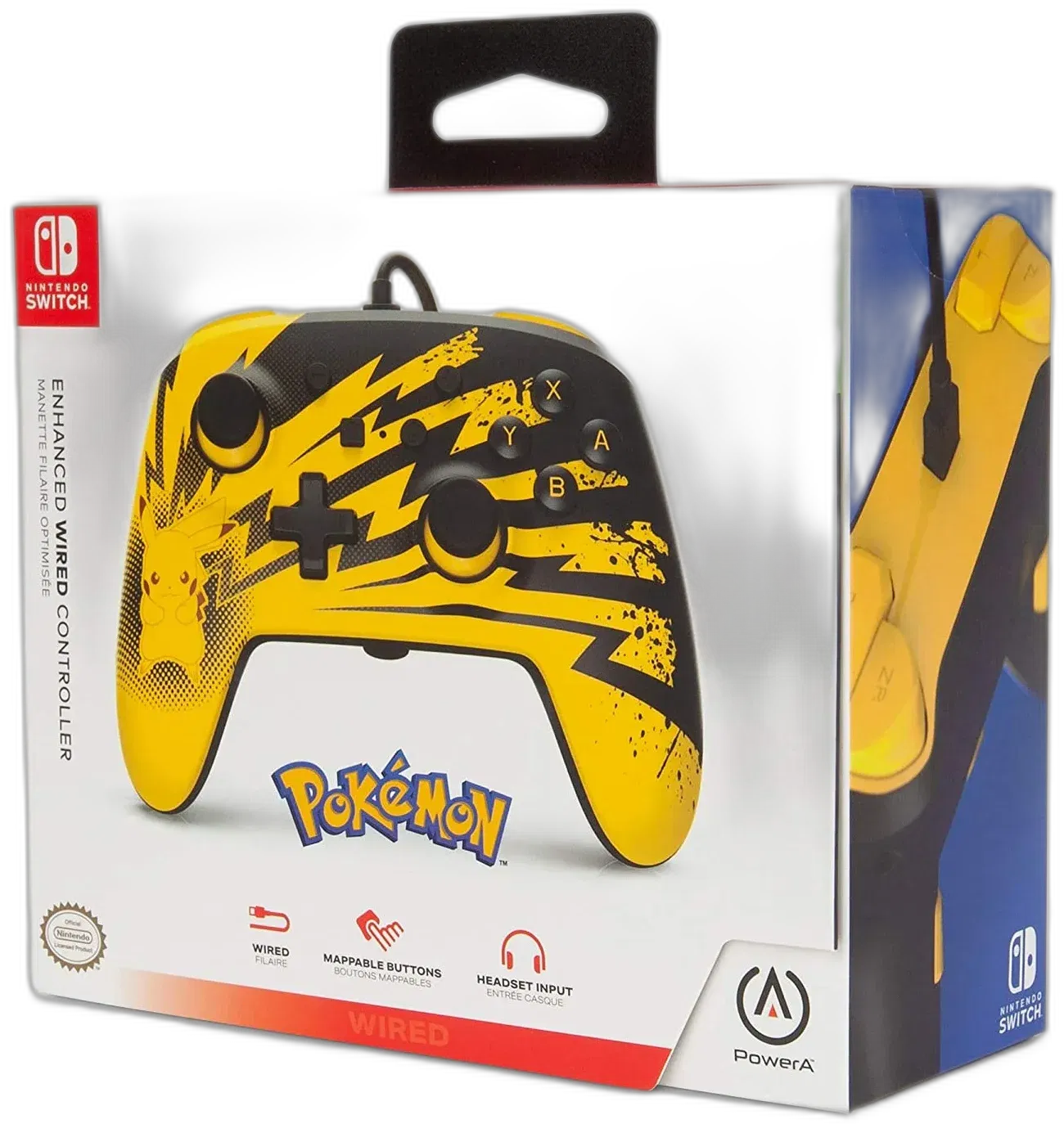 Power A Switch Pikachu Lightning Enhanced Controller