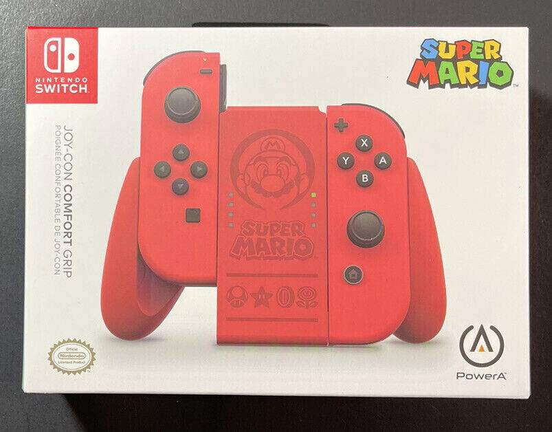 Power A Joy-Con Grip Super Mario Red
