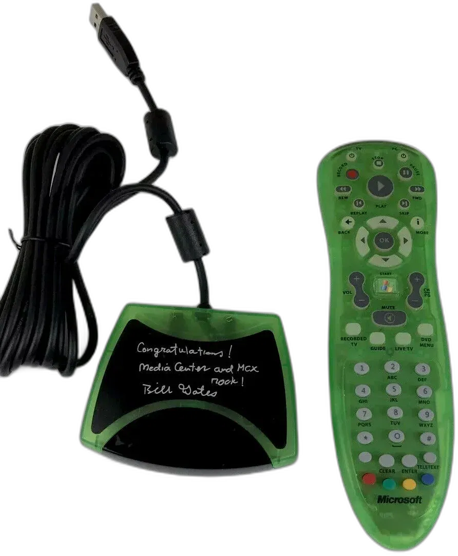 Microsoft Xbox Clear Green Remote Controller