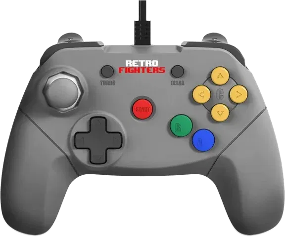 Retro Fighters Nintendo 64 Grey Controller