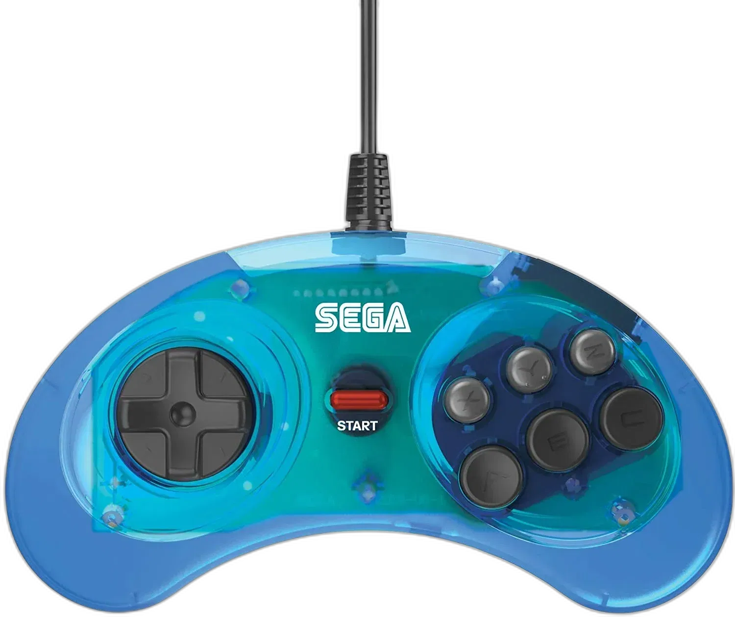 Sega MegaDrive Mini 6 Button Blue Controller [EU]