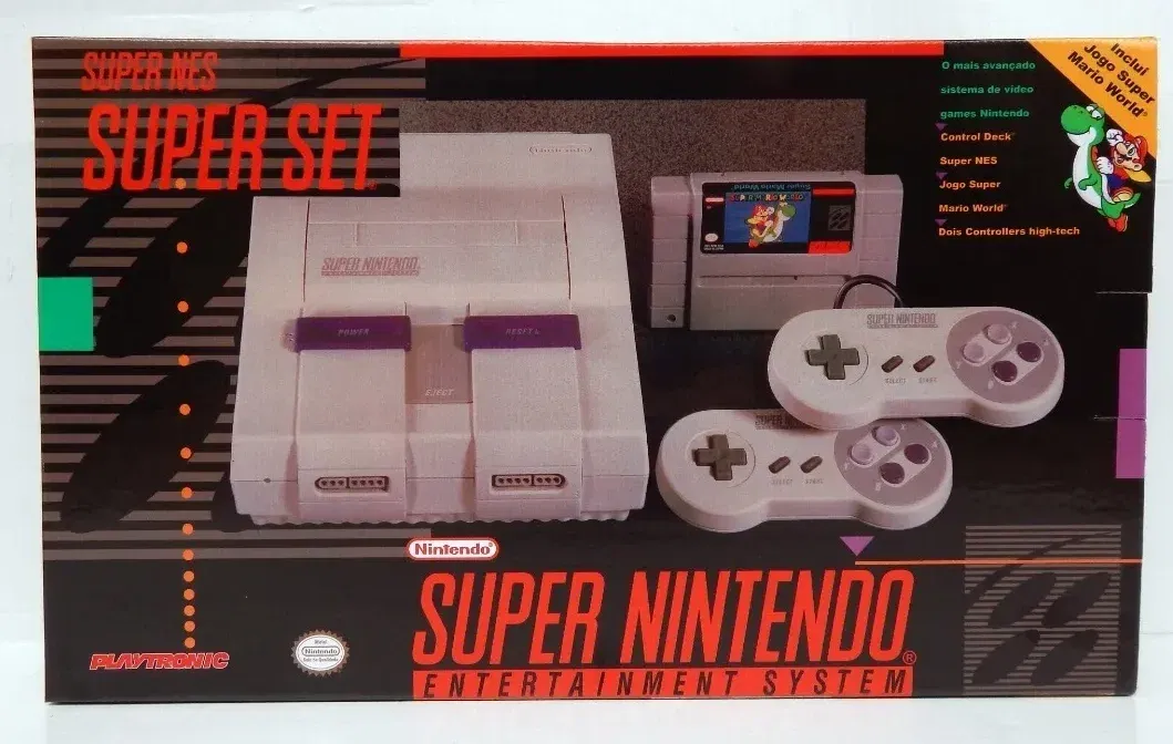 Super Set 2 Controllers + Super Mario World Bundle [BR]