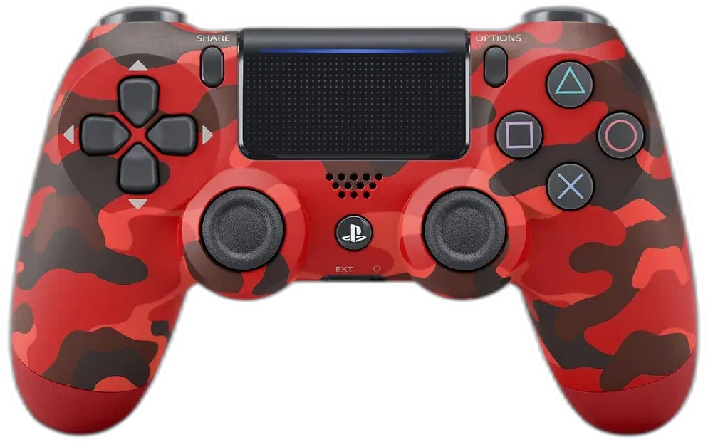 Sony PlayStation 4 Red Camouflage Controller