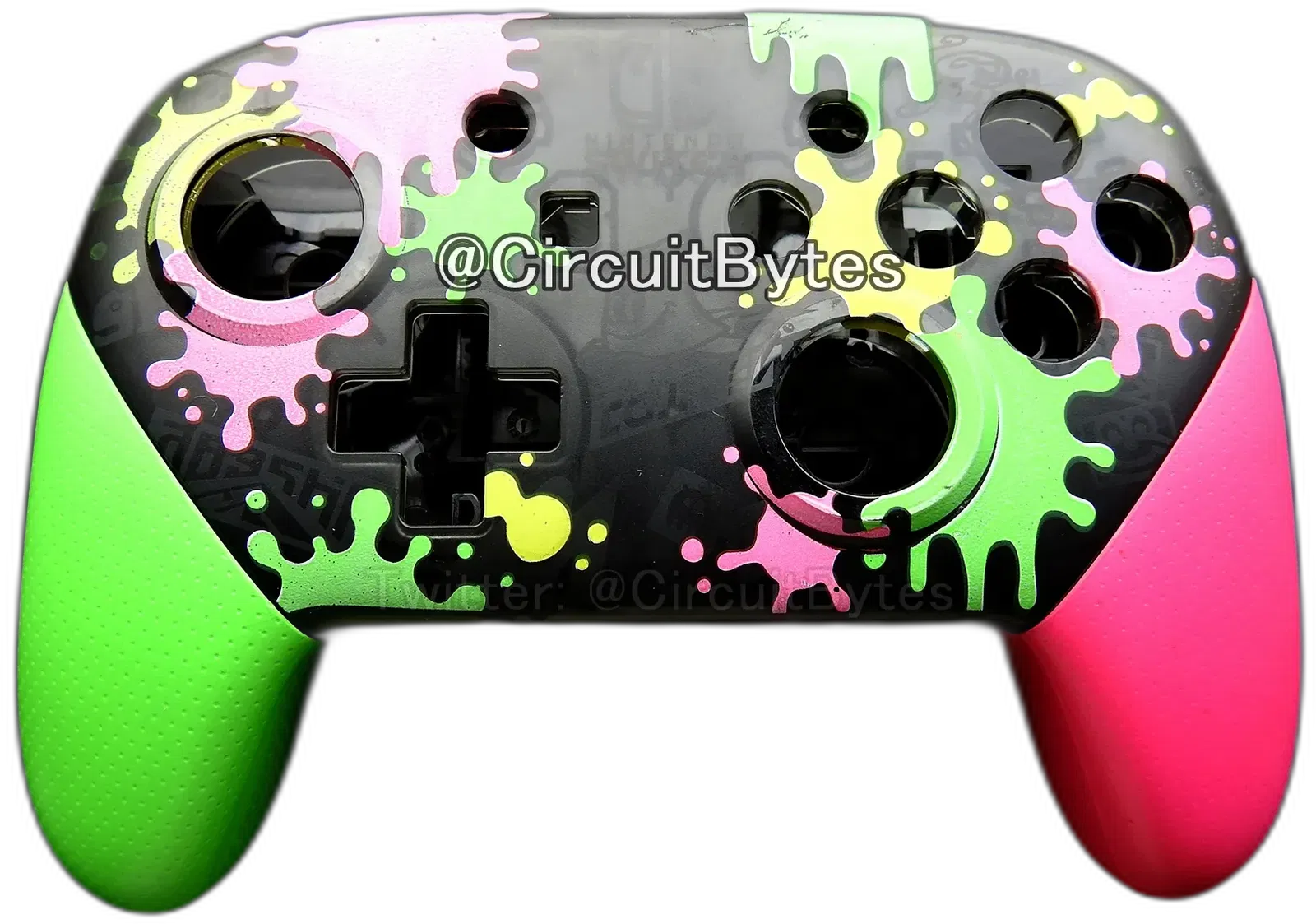 Splatoon 2 Switch Pro Prototype Color Version Controller