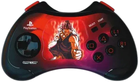 NUBY Playstation 2 Street Fighter Akuma Edition Controller