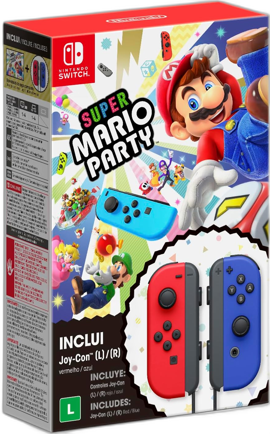 Super Mario Party Red / Blue Joy-Con Bundle [BR]