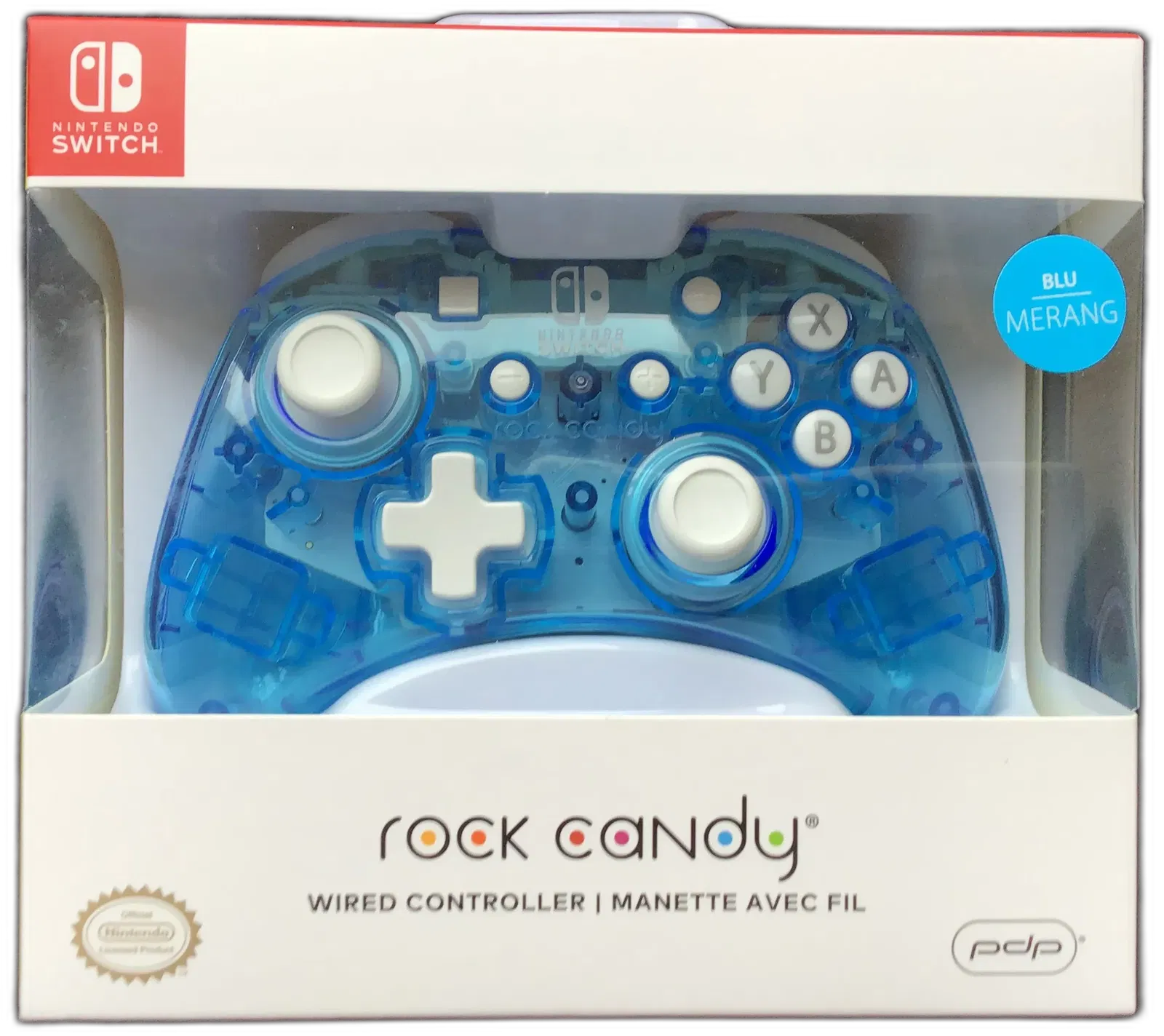 PDP Switch Rock Candy Blue Controller