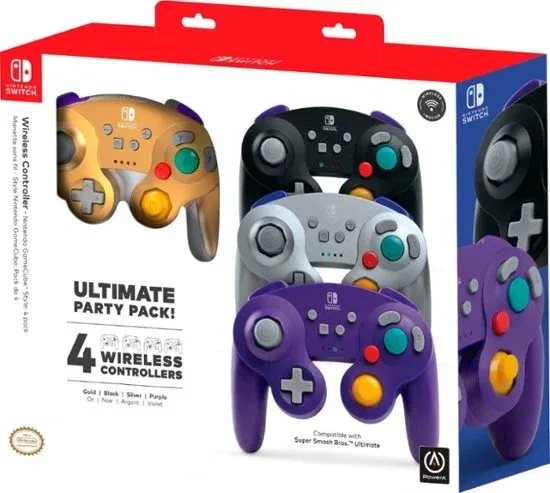 Power A Switch 4 Pak Wireless Controllers
