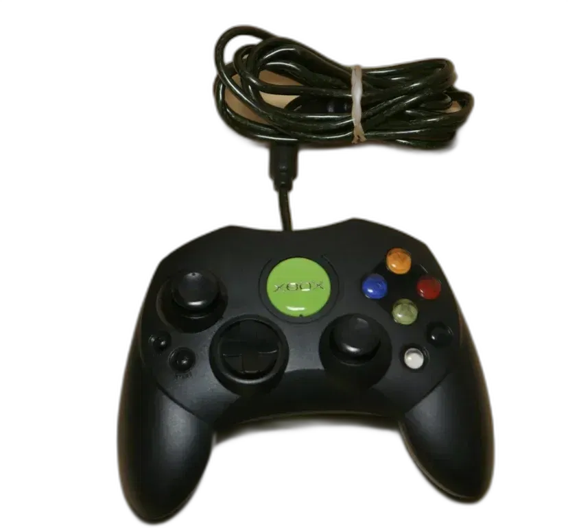 Microsoft Xbox Green Jewel Black Controller S