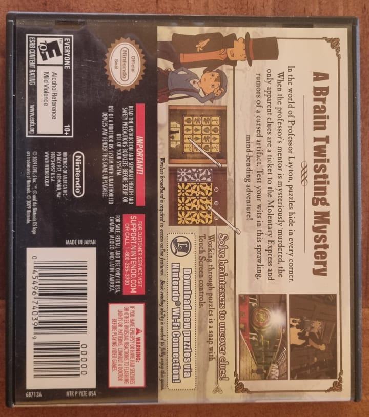 Imagen 2 de Professor Layton and The Diabolical Box (Nintendo DS) - Completo en caja